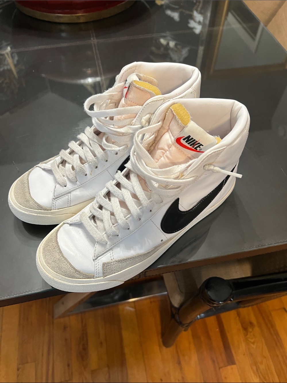 Nike high top blazers in 8.5 mens  in light used condition